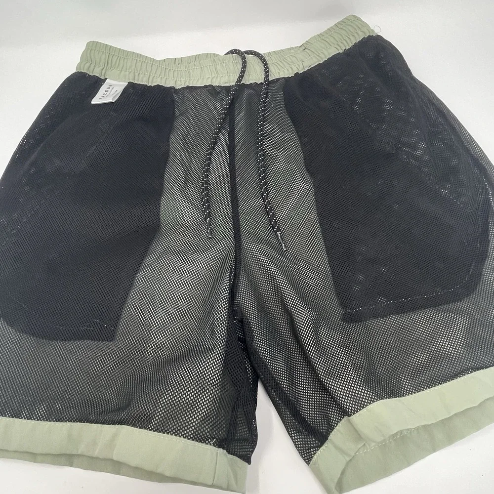 Pacsun Multi Cargo Shorts Mens Green Cotton‎ Nylon Outdoor Hiking Running Small - Picture 14 of 14